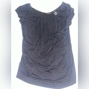 New York and Company Black Short Sleeve Shirt